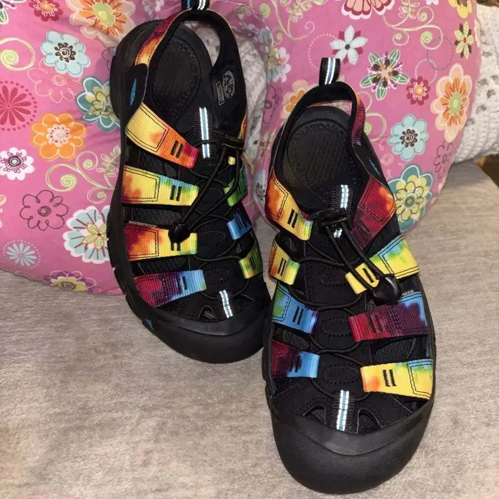 New KEEN Newport Retro Hiking Sandals – Men's Size 10.5 (Original Tie Dye)